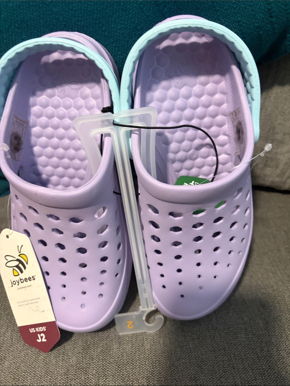 Kids Lavender Slip-On Clog